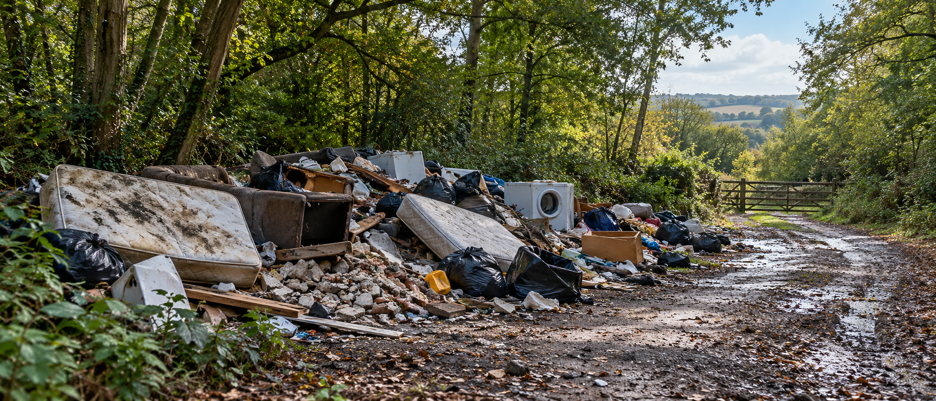Iprosurv drone surveillance for illegal fly tipping.